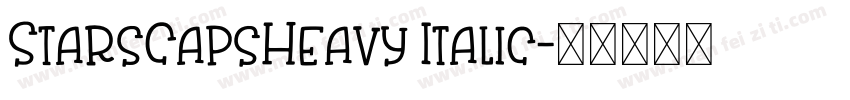 StarsCapsHeavy Italic字体转换